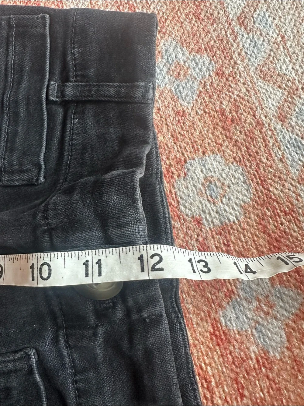 Anthropologie Pilcro the skipper high rise wide leg crop jeans black wash sz 26 - Picture 4 of 7